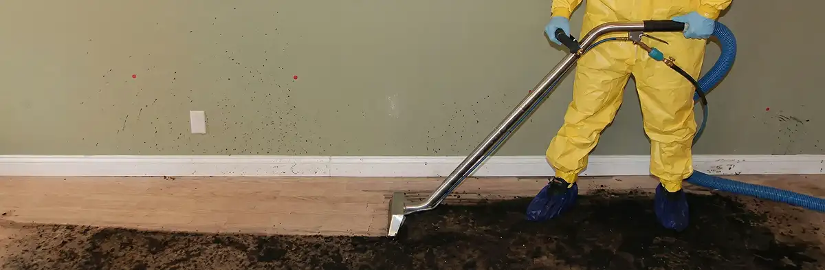 sewage removal service performing deep cleaning and extraction of sewage from an indoor area in Cambridge, MA